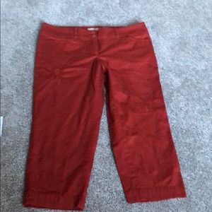 Loft 6 petite rust capris